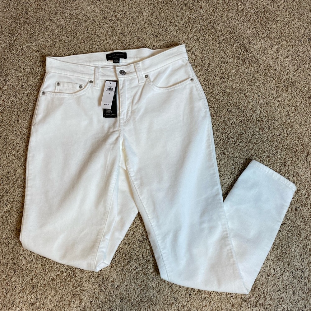 Banana Republic Mid-Rise Skinny Velvet Pant